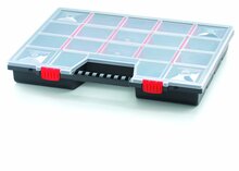Tööriistakast Prosperplast KNO50407, 49 cm x 39 cm x 6.5 cm, must/punane