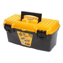Tööriistakast Forte Tools C.S-16, 41 cm x 19.5 cm x 20.9 cm, must/kollane