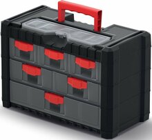 Tööriistakast Prosperplast Multicase Cargo 30, must/punane