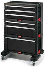 Tööriistakast Keter Drawers, 56.2 cm x 28.9 cm x 74.2 cm, must