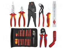 Tööriistakohver Knipex Robust 23 Electronics 00 21 35, must