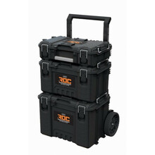 Tööriistakastide komplekt Keter ROC Pro Gear 2.0 Mobile System, 64,8 x 47,8 x 87,2 cm, must