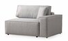 Nurgadiivanvoodi Atelier Del Sofa Pirlo, 260 x 100 x 88 cm, helehall/tumehall, vasak