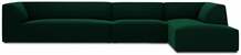 Nurgadiivan Micadoni Home Ruby 5 Seats, 366 x 180 x 69 cm, tumeroheline, parem