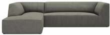 Nurgadiivan Micadoni Home Ruby 4 Seats, 273 x 180 x 69 cm, hall/helepruun, vasak