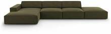 Nurgadiivan Micadoni Home Jodie 5 Seats, roheline, vasak, 341 x 166 x 70 cm