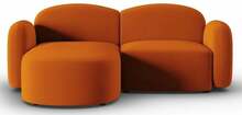 Nurgadiivan Micadoni Home Blair Velvet, 194 x 155 x 80 cm, oranž, vasak