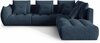 Mooduldiivan Micadoni Home Bloom City 77, 316 x 310 x 95 cm, parempoolne, sinine