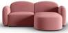 Nurgadiivan Micadoni Home Blair Velvet, 194 x 155 x 80 cm, parem, roosa