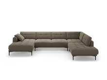 Nurgadiivan Micadoni Home Bemy, MICUR44F1Bemy2, 373 x 240 x 86 cm, 7-kohaline, hallpruun