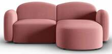 Nurgadiivan Micadoni Home Blair Velvet, 194 x 155 x 80 cm, parem, roosa