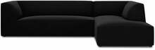 Nurgadiivan Micadoni Home Ruby 4 Seats, 273 x 180 x 69 cm, parem, must