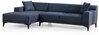 Nurgadiivan Hanah Home Petra, vasakpoolne, 145 x 250 x 69 cm, sinine