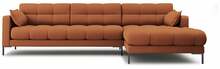 Nurgadiivan Micadoni Home Mamaia 5 Seats, 293 x 185 x 75 cm, parem, vask, Neve 52, mustad jalad