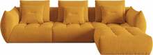 Mooduldiivan Micadoni Home Bloom Velvet, 332 x 216 x 95 cm, oranž, kollane