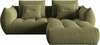 Mooduldiivan Micadoni Home Bloom Velvet, 232 x 219 x 95 cm, roheline