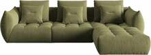 Mooduldiivan Micadoni Home Bloom Velvet, 332 x 216 x 95 cm, roheline
