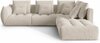 Mooduldiivan Micadoni Home Bloom City 05, 316 x 310 x 95 cm, parem, tume beež
