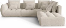 Mooduldiivan Micadoni Home Bloom City 05, 316 x 310 x 95 cm, parem, tume beež