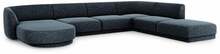 Nurgadiivan Micadoni Home Miley, 327 x 245 x 74 cm, Chenille Panoramic 6 Seats, parem, tumesinine