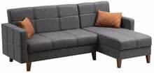 Diivanvoodi Hanah Home Polya 730MST1308, tumehall, 130 x 216 x 86 cm