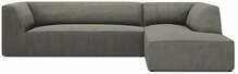 Nurgadiivan Micadoni Home Ruby 4 Seats, 273 x 180 x 69 cm, hall/liivakarva pruun, parem