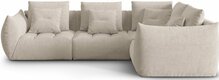Mooduldiivan Micadoni Home Bloom City 05, 316 x 216 x 95 cm, parem, tume beež