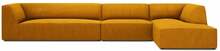 Nurgadiivan Micadoni Home Ruby 5 Seats, 366 x 180 x 69 cm, parem, kuldne