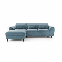Nurgadiivan Eltap Foble Velvetmat 100, vasak, 196 x 267 x 100 cm, sinine