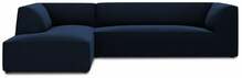 Nurgadiivan Micadoni Home Ruby, 273 x 180 x 69 cm, vasakpoolne, tumesinine