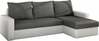 Nurgadiivan Livio Sawana 05, parem, 150 x 237 x 90 cm, valge/tumehall