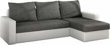 Nurgadiivan Livio Sawana 05, parem, 150 x 237 x 90 cm, valge/tumehall