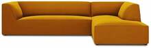 Nurgadiivan Micadoni Home Ruby 4 Seats, parem, kollane, 273 x 180 x 69 cm