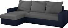 Nurgadiivan Eltap Livio, 150 x 237 x 90 cm, hall/sinine