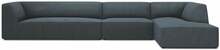 Nurgadiivan Micadoni Home Ruby 5 Seats, 366 x 180 x 69 cm, sinine, parem
