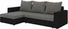 Nurgadiivan Eltap Livio, 150 x 237 x 90 cm, Alova 04, must/hall