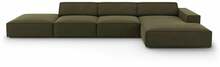 Nurgadiivan Micadoni Home Jodie 5 Seats, parem, roheline, 341 x 166 x 70 cm
