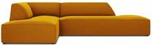 Nurgadiivan Micadoni Home Ruby Modular 4 Seats, 273 x 180 x 69 cm, vasak, kollane