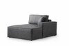Nurgadiivanvoodi Atelier Del Sofa Pirlo, 260 x 100 x 88 cm, parem, tumehall