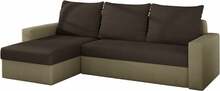 Nurgadiivan Eltap Livio Alova 67, 150 x 237 x 90 cm, liivakarva pruun/tumepruun