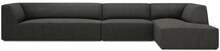 Nurgadiivan Micadoni Home Ruby 5 Seats, 366 x 180 x 69 cm, must/tumehall, parem
