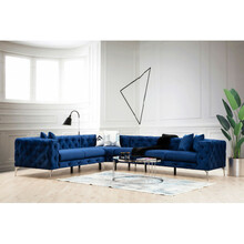 Nurgadiivan Hanah Home Como, 350 x 270 x 73 cm, tumesinine, parem