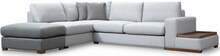 Nurgadiivan Hanah Home Loop 3, vasakpoolne, 308 x 246 x 85 cm, hall/helehall
