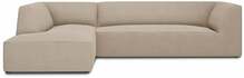 Nurgadiivan Micadoni Home Ruby 4 Seats, 273 x 180 x 69 cm, liivakarva pruun, vasak