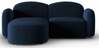 Nurgadiivan Micadoni Home Blair Velvet, 194 x 155 x 80 cm, vasak, tumesinine