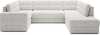 Nurgadiivanvoodi Eltap Blewett, 299 x 198 x 82 cm, parem, valge