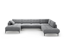 Nurgadiivan Micadoni Home Bemy, 373 x 240 x 86 cm, Velvet Panoramic, parem, hall, 7-kohaline
