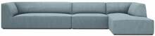 Nurgadiivan Micadoni Home Ruby 5 Seats, 366 x 180 x 69 cm, helesinine, parem