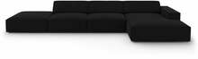 Nurgadiivan Micadoni Home Jodie 5 Seats, parem, must, 341 x 166 x 70 cm