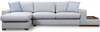 Nurgadiivan Hanah Home Loop 14, vasakpoolne, 332 x 194 x 85 cm, hall/helehall